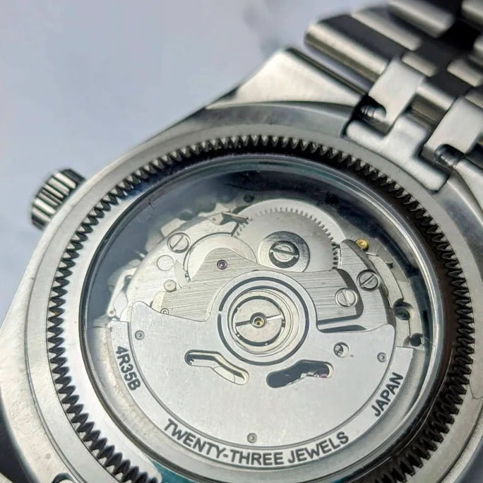 Klassisk Automatklokke 40 mm – Lyseblå Skive