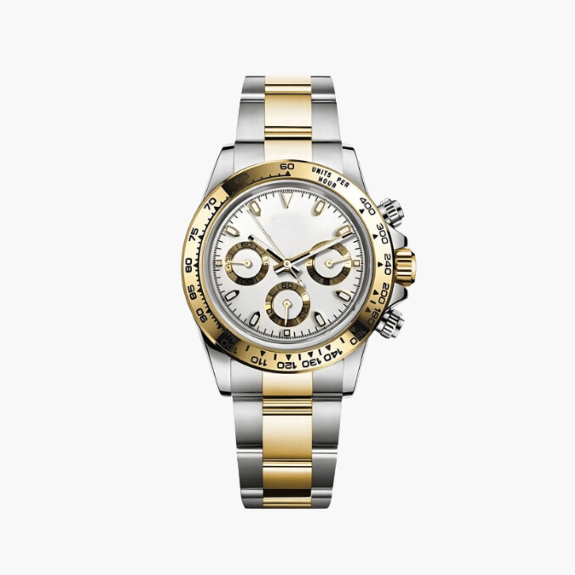 Racing Chronograph 40 mm – Tofarget, Hvit Skive