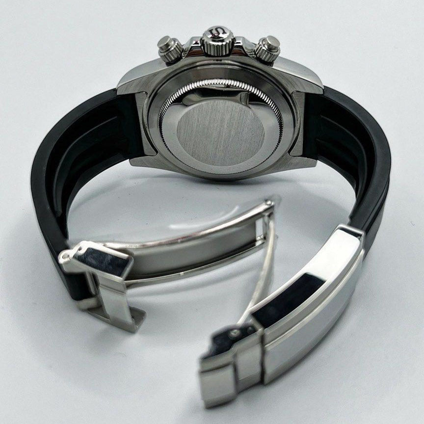 Racing Chronograph 40 mm – Sort, Gummirem