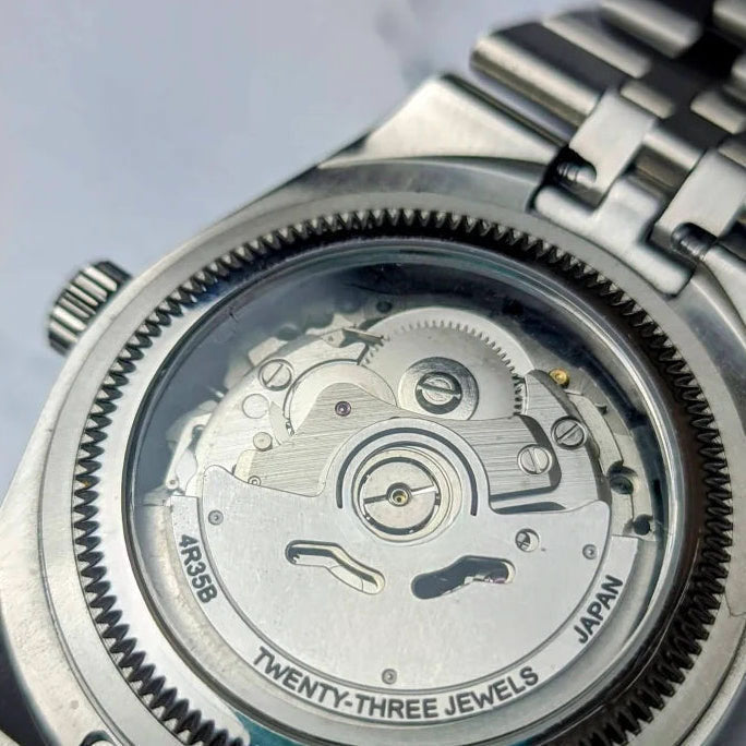 Klassisk Automatklokke 40 mm – Grønn Skive