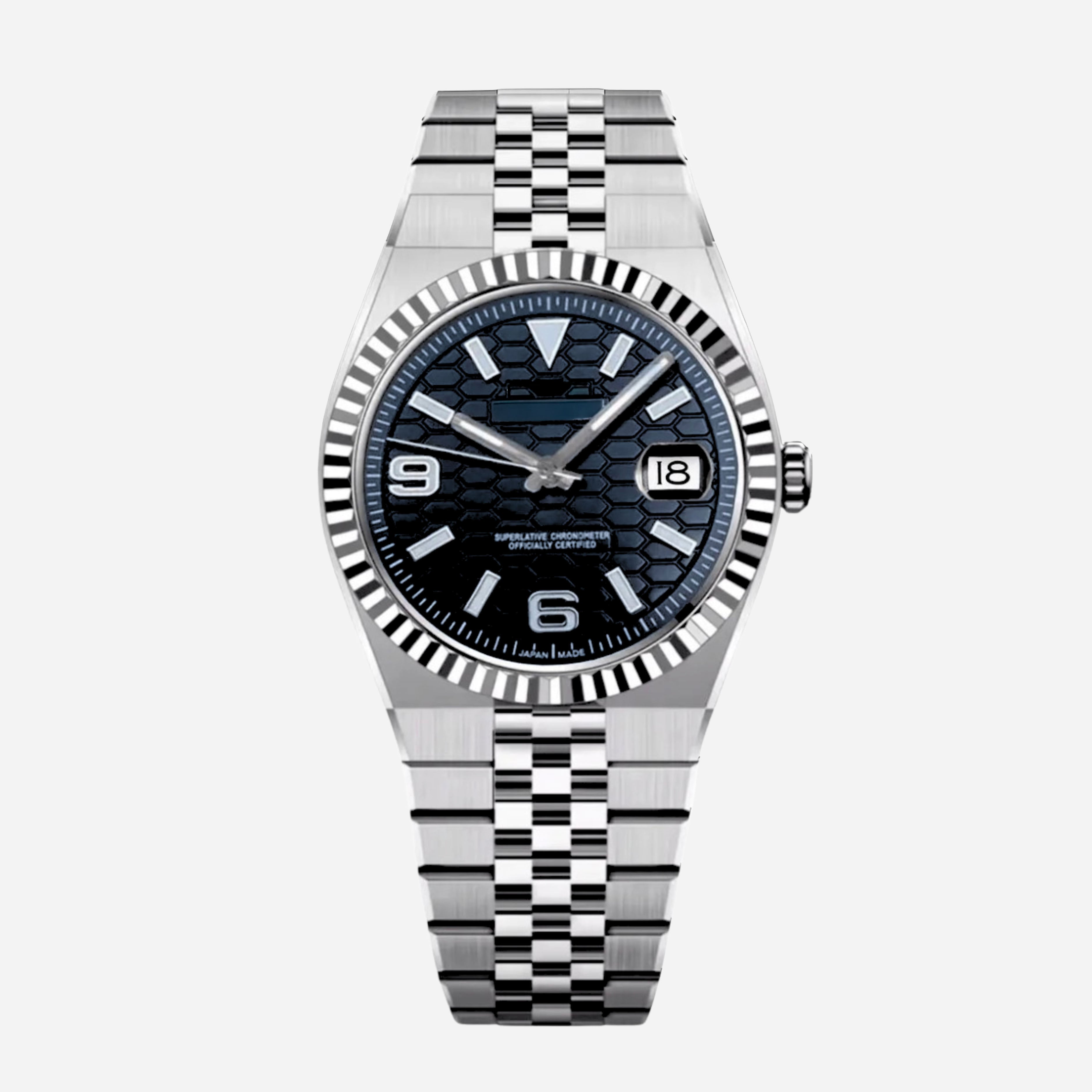 Klassisk Automatklokke 40 mm – Sort Skive