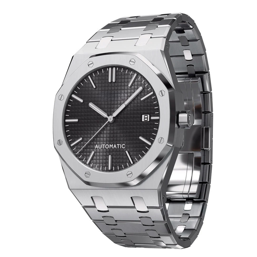 Reloj deportivo octogonal – Negro