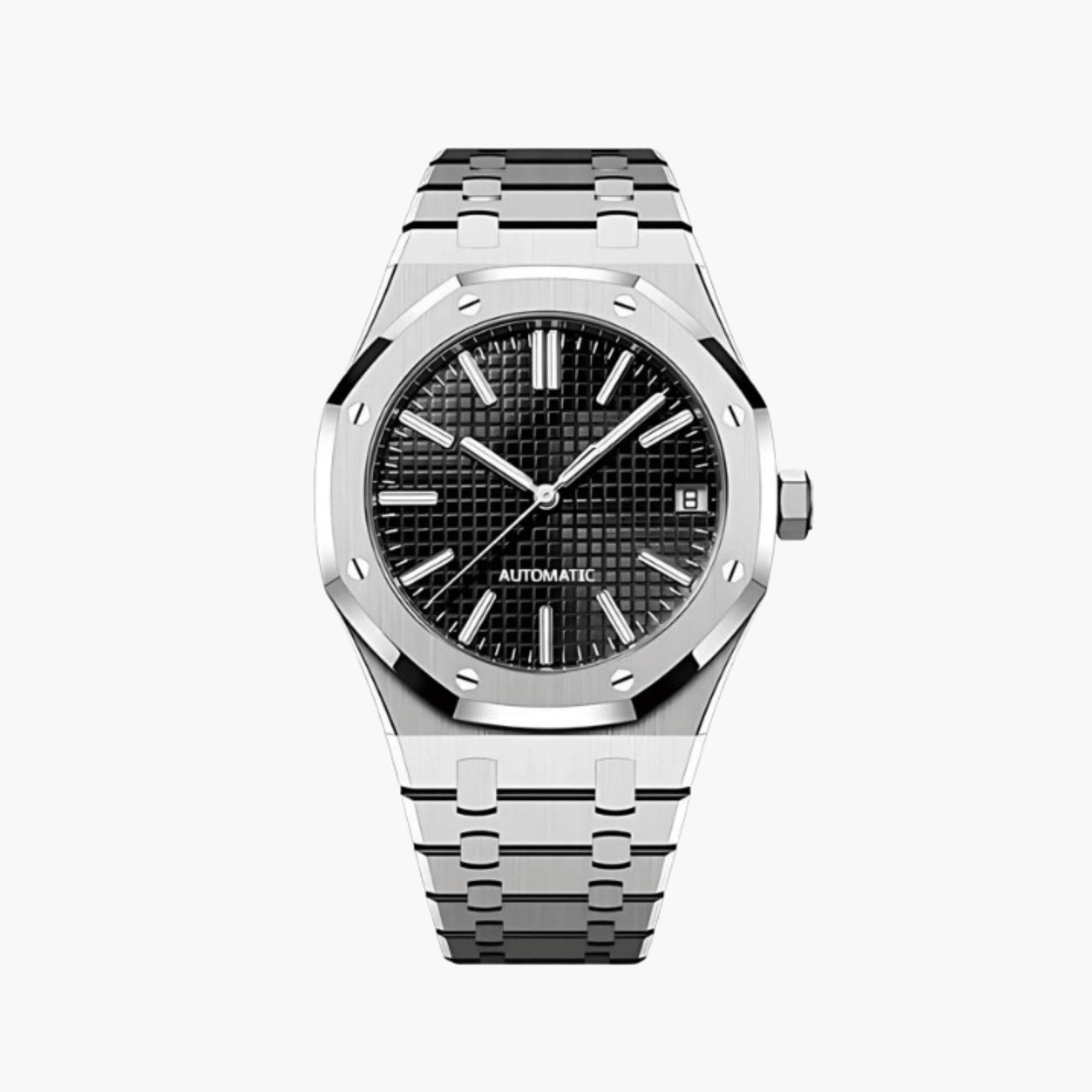 Reloj deportivo octogonal – Negro