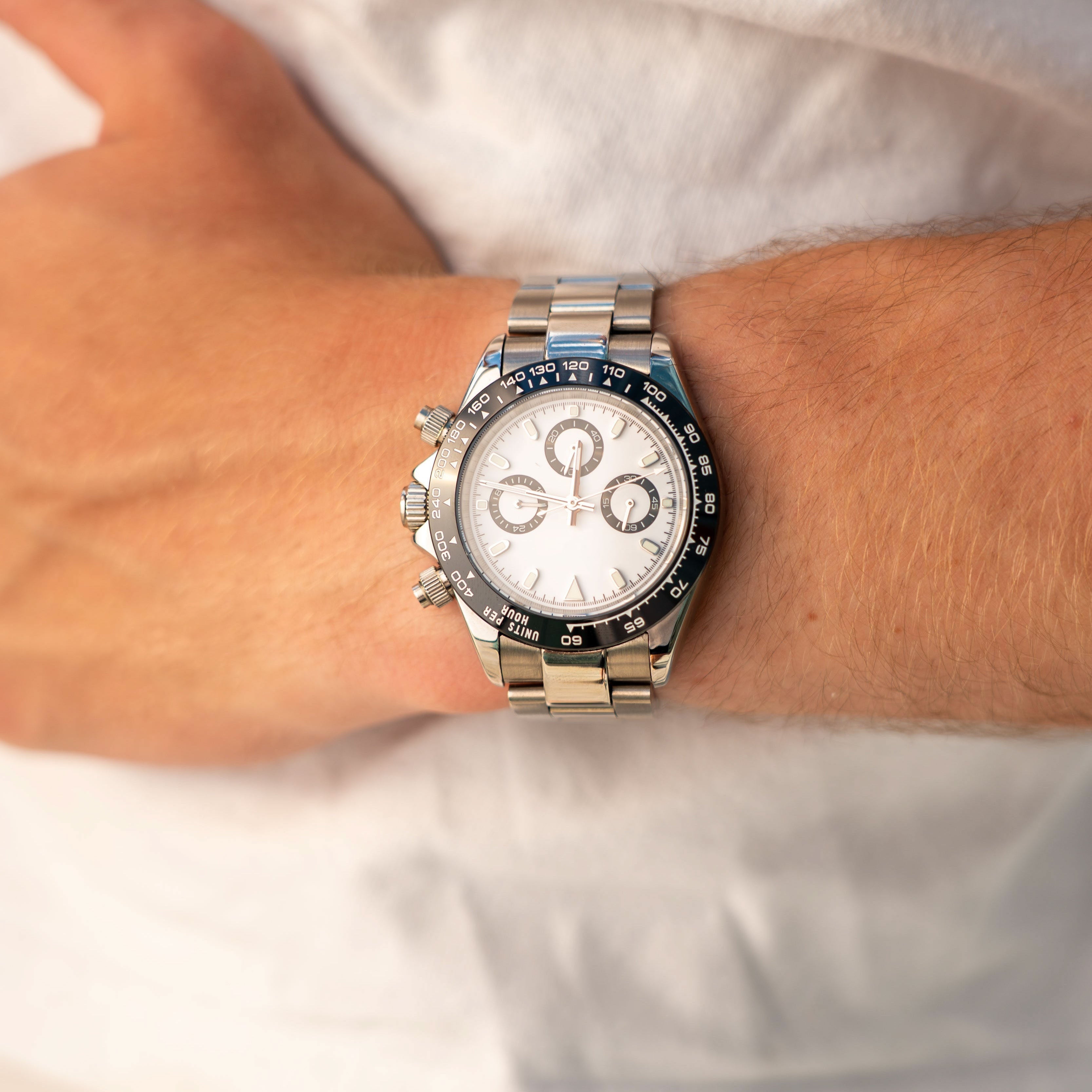 Cronógrafo de carreras 40 mm – Panda Vintage